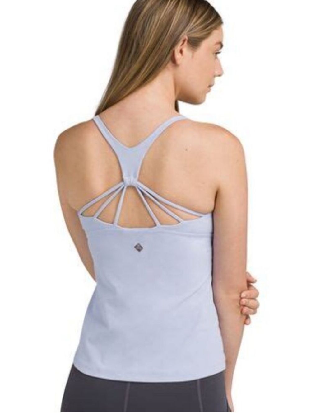 PrAna Momento Tank Top Blue Sheen  Women’s Medium